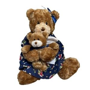 Gund Stuffed Animal Teddy Bear Plush Bridget Brown 88213 Vintage Retired